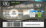 Compact Cassette TDK DJ2 Disc Jack 50 "DJ2-50S" Type II Chrome 1997 Japan