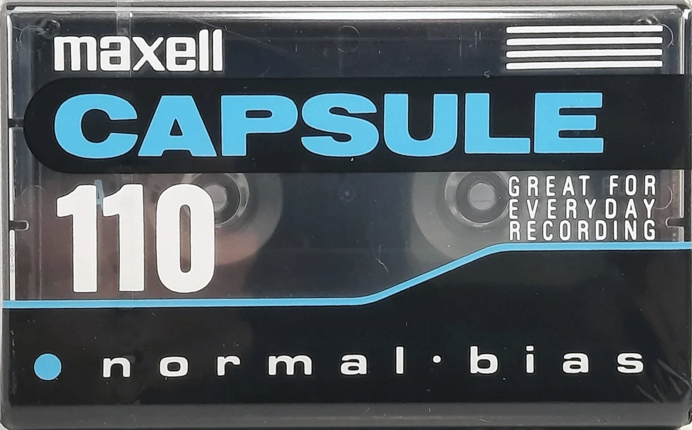 Compact Cassette Maxell Capsule 110 Type I Normal 1992 North America