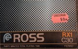Compact Cassette Ross RX 1 30 Type I Normal USA