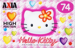 Compact Cassette AXIA Hello Kitty 74 "HK2 74" Type II Chrome 1999 Japan