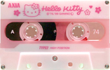 Compact Cassette AXIA Hello Kitty 74 "HK2 74" Type II Chrome 1999 Japan