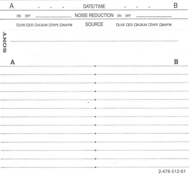 Compact Cassette Sony UX-S 90 Type II Chrome 2004 Worldwide