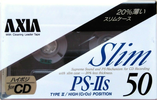 Compact Cassette AXIA PS-IIs 50 "PS-2S A 50" Type II Chrome 1990 Japan