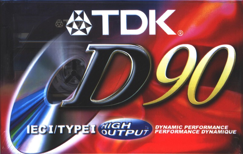 Compact Cassette TDK D 90 Type I Normal 1998 North America