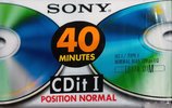 Compact Cassette Sony CDit I 40 "C-40CDIT1A" Type I Normal 1992 Europe