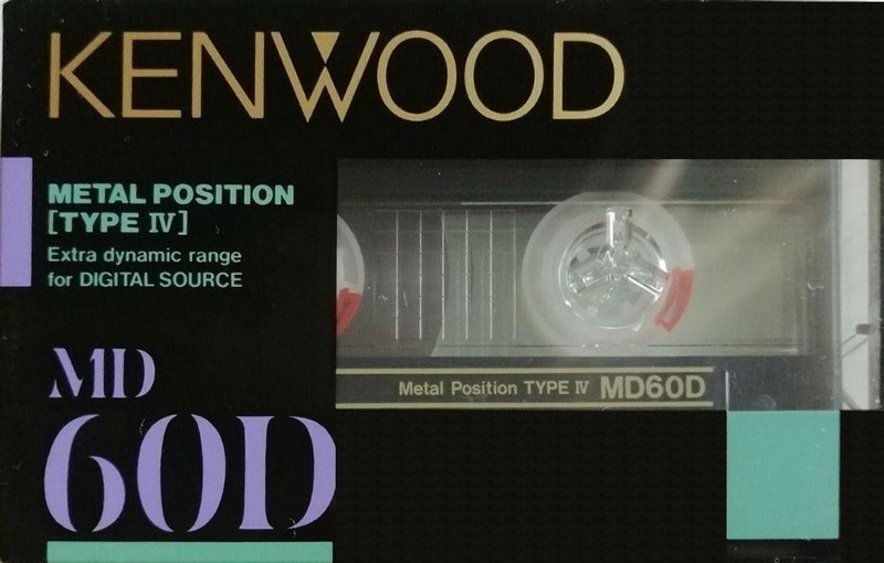Compact Cassette Kenwood MD 60 Type IV Metal 1987 Japan