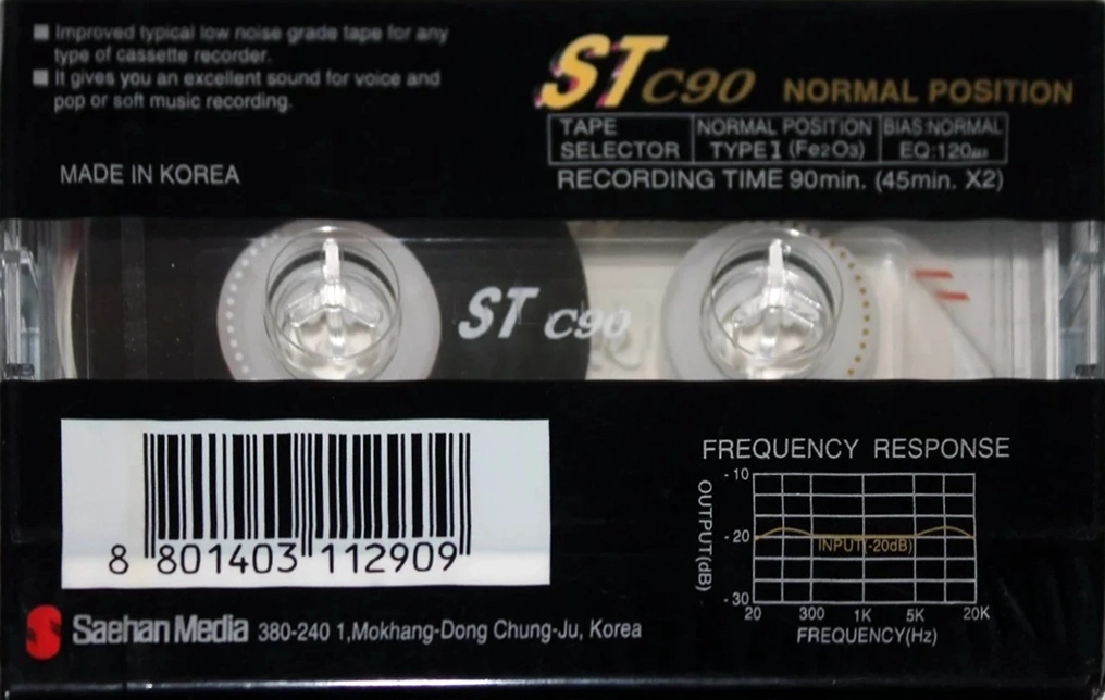 Compact Cassette Saehan ST 90 Type I Normal 1997 Europe