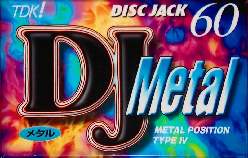 Compact Cassette TDK DJ Metal Disc Jack 60 "DJM-60N" Type IV Metal 1996 Japan