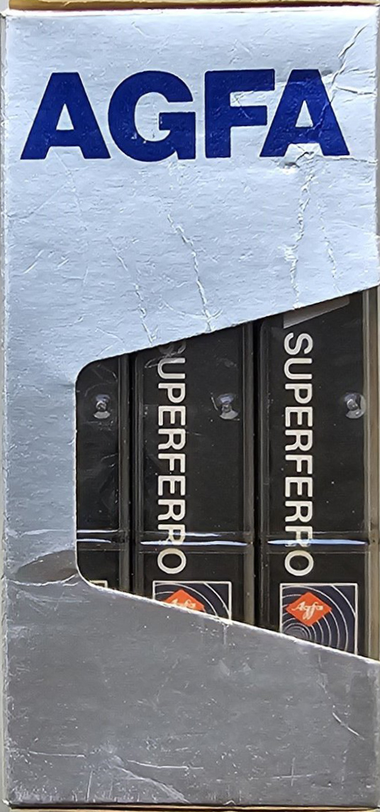 3 pack AGFA Super Ferro Dynamic I 90+6 "SUPERFERRO" Type I Normal 1979 Europe