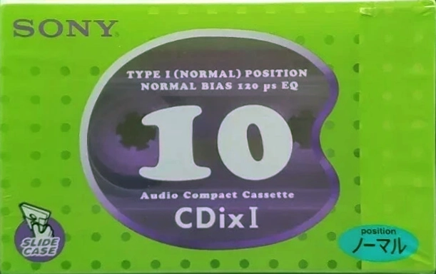 Compact Cassette Sony CDix I 10 "C-10CDX1G" Type I Normal 1999 Japan