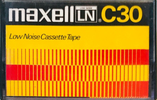 Compact Cassette Maxell LN 30 Type I Normal 1972 Worldwide