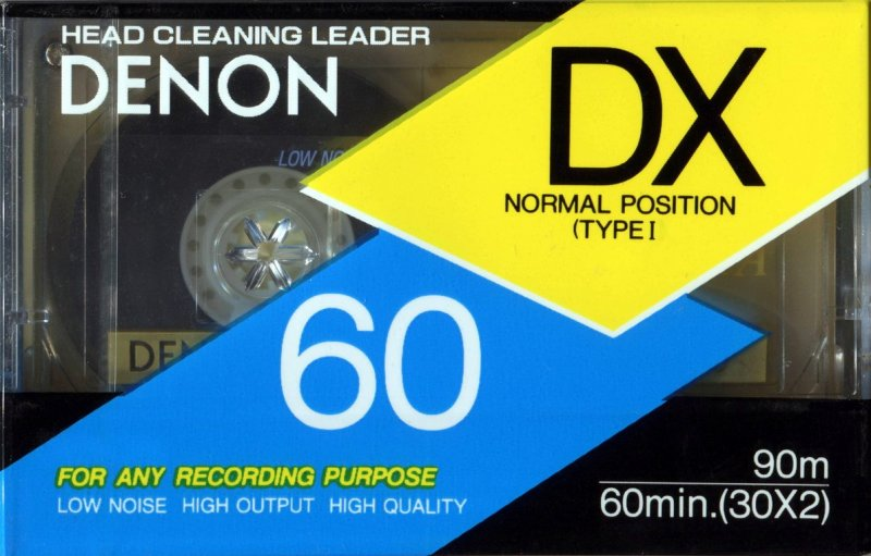 Compact Cassette Denon DX 60 "DX60 TED" Type I Normal 1991 Europe