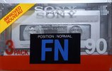 3 pack Sony FN 90 Type I Normal 1988 Europe