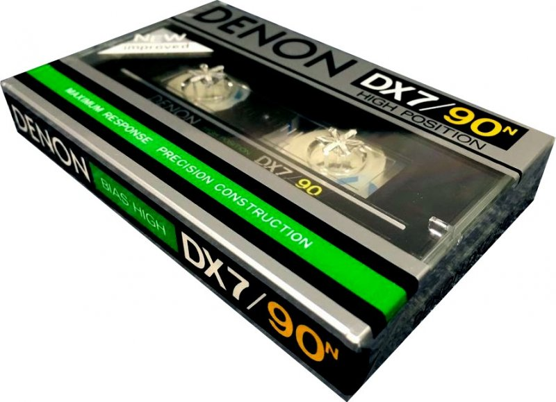 Compact Cassette Denon DX7 90 "DX7/90N" Type II Chrome 1982 Japan