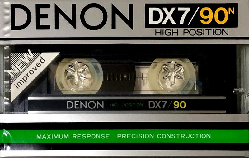 Compact Cassette Denon DX7 90 "DX7/90N" Type II Chrome 1982 Japan