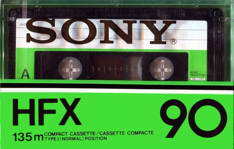 Compact Cassette Sony HFX 90 Type I Normal 1978 North America