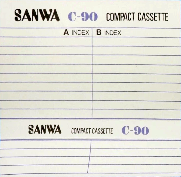 Compact Cassette Sanwa 90 Type I Normal 1980 Hong Kong
