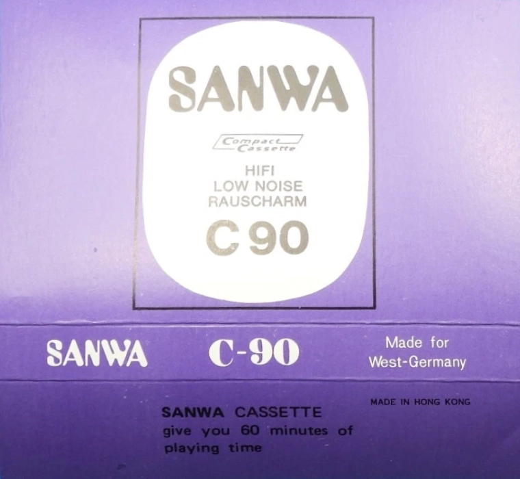 Compact Cassette Sanwa 90 Type I Normal 1980 Hong Kong