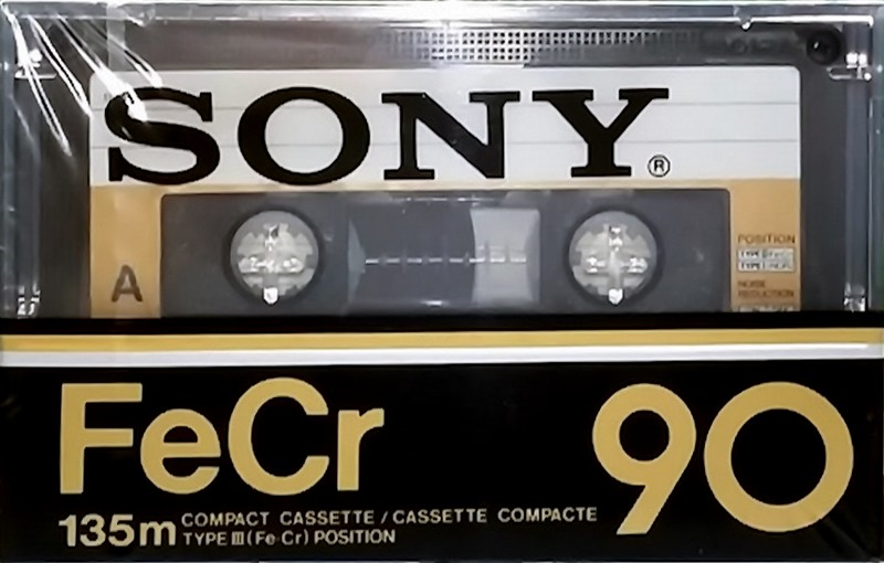 Compact Cassette Sony FeCr 90 Type III Ferro Chrome 1979 North America