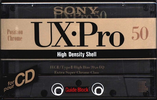 Compact Cassette Sony UX-Pro 50 Type II Chrome 1992 Europe