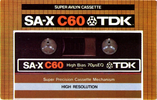 Compact Cassette TDK SA-X 60 Type II Chrome 1979 Japan