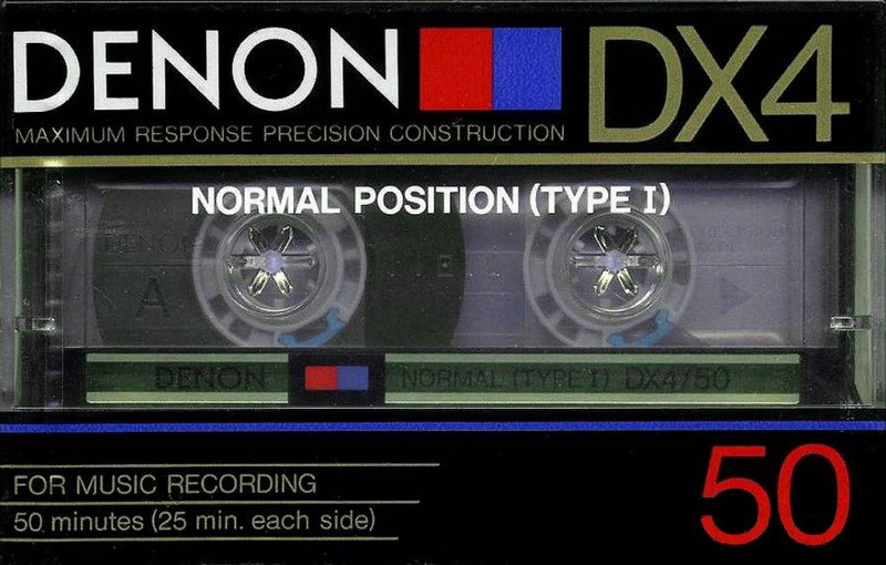 Compact Cassette Denon DX4 50 Type I Normal 1985 Japan