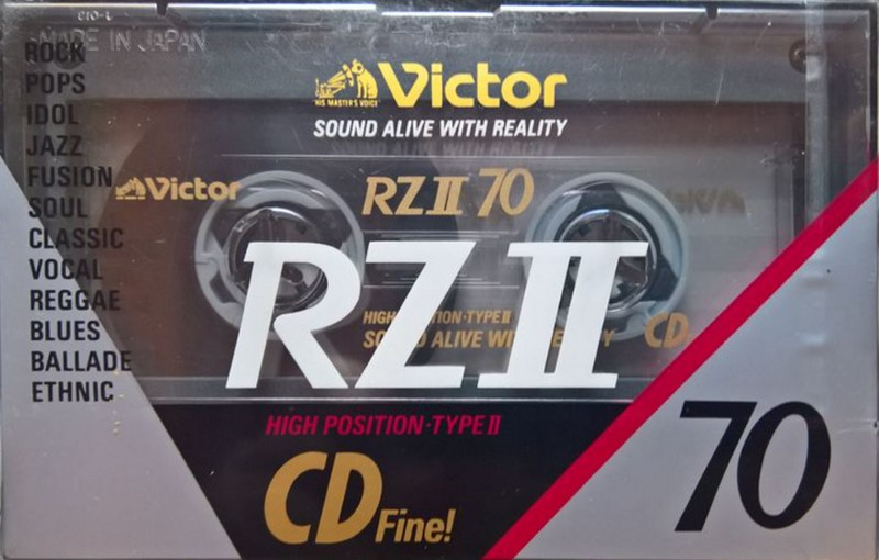 Compact Cassette Victor RZII 70 "RZ2-70N" Type II Chrome 1990 Japan