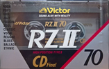 Compact Cassette Victor RZII 70 "RZ2-70N" Type II Chrome 1990 Japan