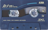 Compact Cassette AXIA J`z 1 54 "JZ1C 54" Type I Normal 1995 Japan