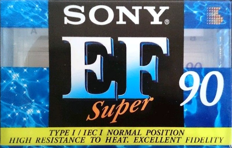 Compact Cassette Sony Super EF 90 Type I Normal 1995 Europe