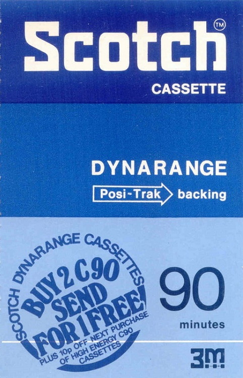 Compact Cassette Scotch Dynarange 90 Type I Normal 1975 Europe