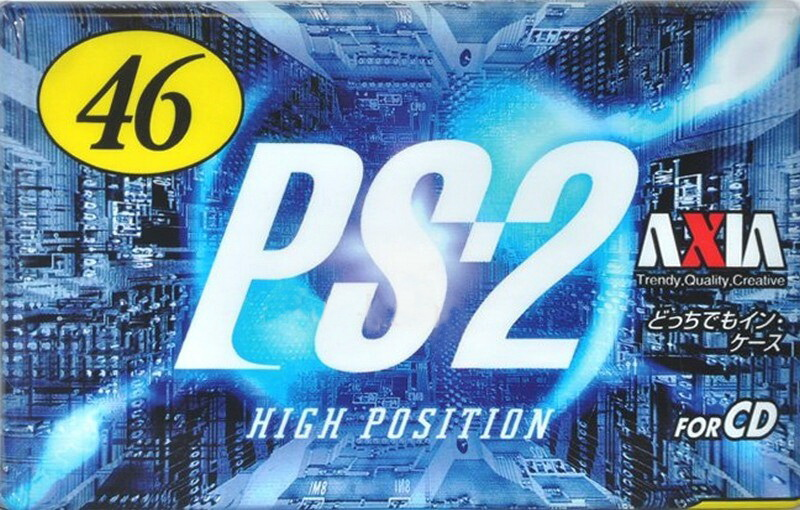 Compact Cassette AXIA PS-II / PS-2 46 "PS2J 46" Type II Chrome 1997 Japan