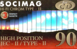 3 pack Socimag 90 "CD" Type II Chrome 1989 Europe