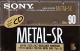 Compact Cassette Sony Metal SR 90 Type IV Metal 1990 Canada, USA