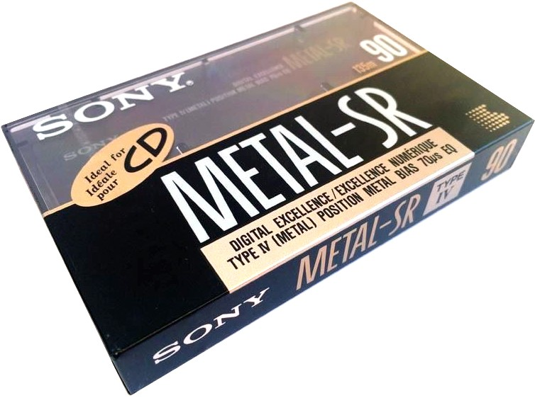 Compact Cassette Sony Metal SR 90 Type IV Metal 1990 Canada, USA