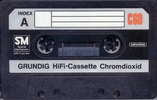 Compact Cassette Grundig HiFi-Cassette 60 Type II Chrome 1974 Europe