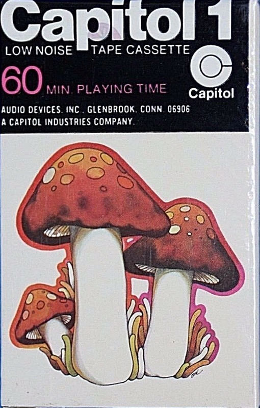 Compact Cassette Capitol 1 Psychedelic Mushroom 60 Type I Normal 1970 USA