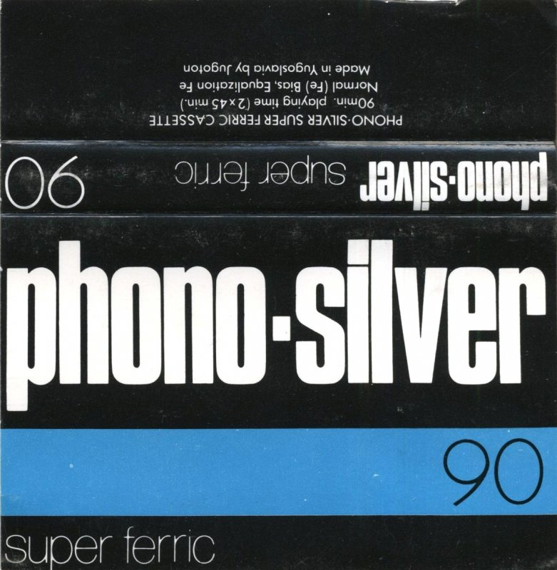 Compact Cassette Phono-Silver 90 Type I Normal Yugoslavia