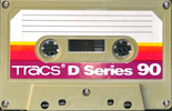 Compact Cassette Tracs D Series 90 Type I Normal 1982 USA