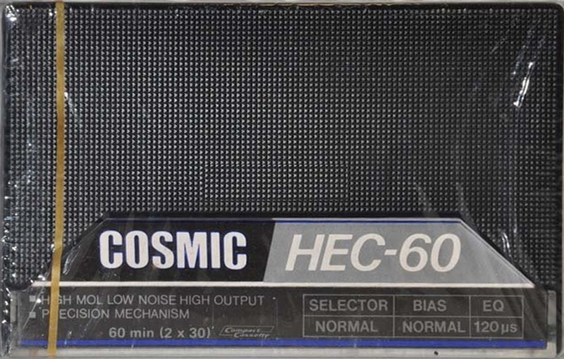Compact Cassette Cosmic 60 "HEC" Type I Normal Hong Kong