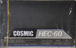 Compact Cassette Cosmic 60 "HEC" Type I Normal Hong Kong