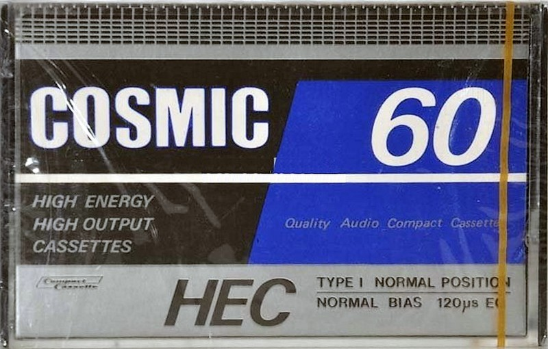 Compact Cassette Cosmic 60 "HEC" Type I Normal Hong Kong
