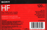 Compact Cassette Sony HF 120 "C120HFR" Type I Normal 2008 North America