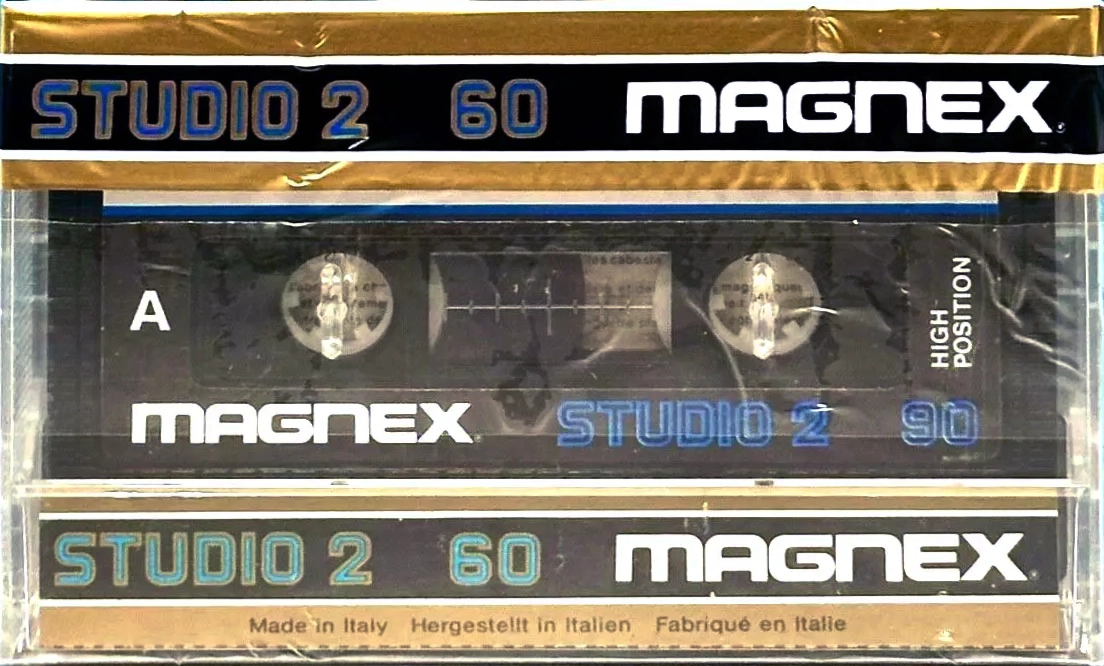 Compact Cassette Magnex Studio 2 60 Type II Chrome 1983 Europe