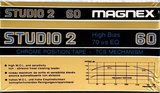 Compact Cassette Magnex Studio 2 60 Type II Chrome 1983 Europe