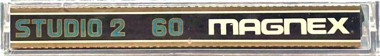 Compact Cassette Magnex Studio 2 60 Type II Chrome 1983 Europe
