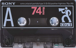 Compact Cassette Sony CDix II 74 Type II Chrome 1991 Japan