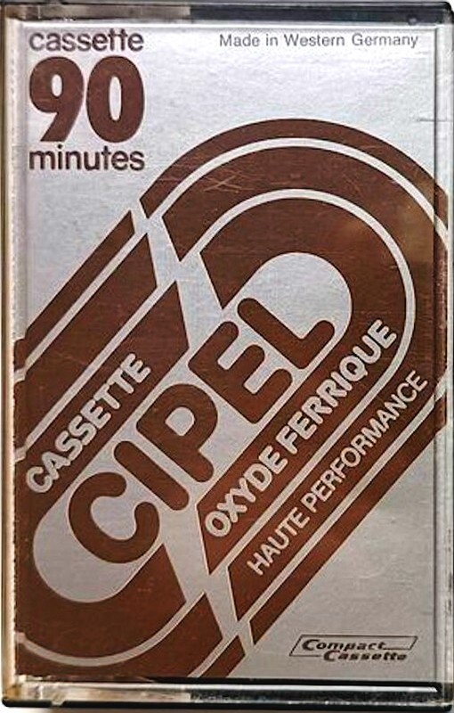 Compact Cassette Cipel Oxyde Ferrique 90 Type I Normal 1980 France