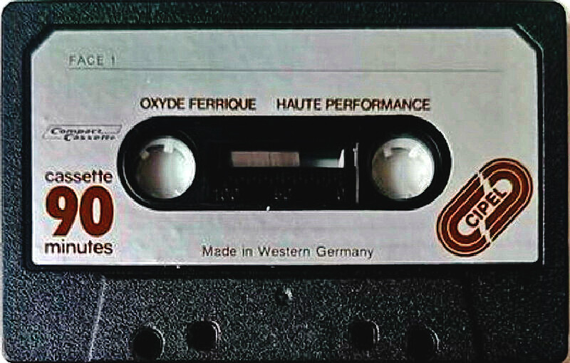 Compact Cassette Cipel Oxyde Ferrique 90 Type I Normal 1980 France