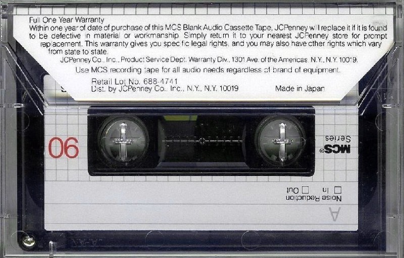 Compact Cassette MCS 90 Type I Normal 1980 USA
